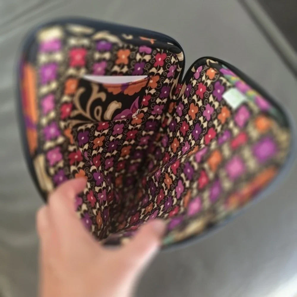 Vera Bradley‎ Quilted Zip Pouch Travel Cosmetic Organizer Floral